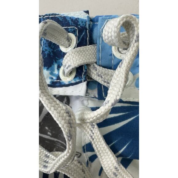 Caribbean Joe L Board Shorts Swim Trunks Lined Vintage Cars Miami Bahamas Floral - Picture 9 of 13